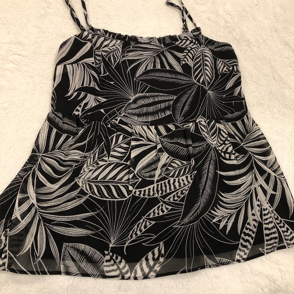 Banana Republic Tropical Leaf Tank Top